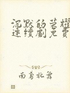 沉默的荣耀电视连续剧免费观看高清