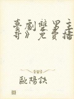 台剧双男主《大哥》免费播放封面