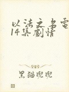 以法之名电视剧14集剧情封面