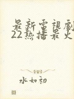 最新电视剧2022热播最火剧韩剧