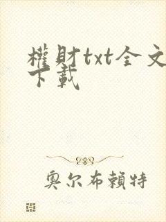 权财txt全文下载