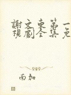 谢文东第一季电视剧全集免费观看