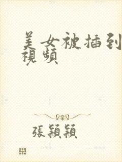 美女被插到很爽视频