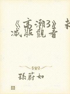 《高潮3》未删减版观看