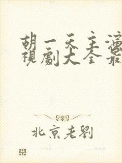 胡一天主演的电视剧大全最新