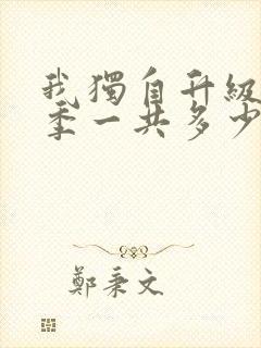 我独自升级第二季一共多少集