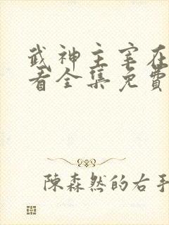 武神主宰在线观看全集免费