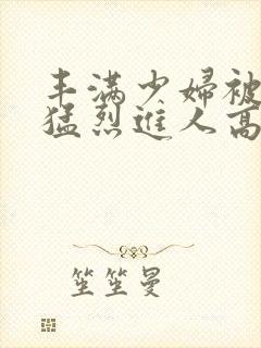 丰满少妇被粗大猛烈进人高清