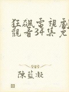 狂飙电视剧在线观看34集免费