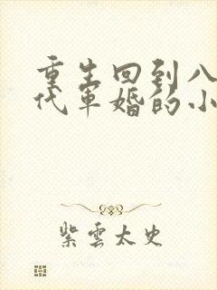 重生回到八零年代军婚的小说