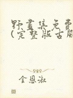 野画集免费观看(完整版古风漫画)下拉式封面