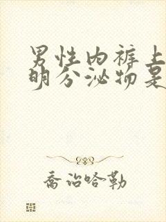 男性内裤上有透明分泌物是什么原因