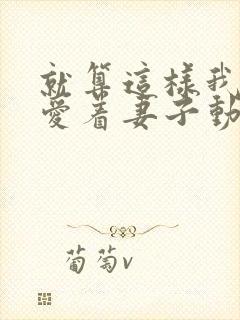 就算这样我还是爱着妻子动漫封面