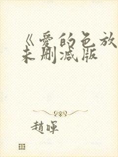 《爱的色放2》未删减版