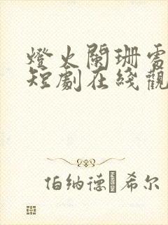 灯火阑珊处等你短剧在线观看