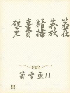 破事精英第2季免费播放在线