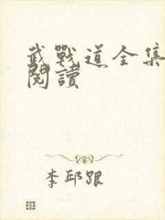 武战道全集在线阅读