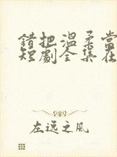 错把温柔当情深短剧全集在线观看