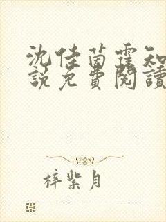 沈佳茵霍知衍小说免费阅读最新章节