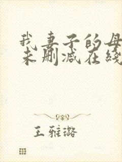 我妻子的母亲2未删减在线播放