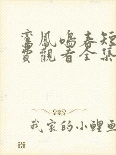 鸾凤鸣春短剧免费观看全集