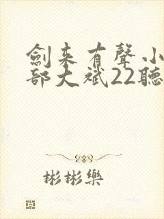 剑来有声小说下部大斌22听书网封面