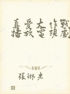 真爱大作战免费播放电视剧大全