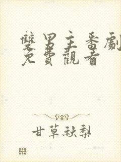 双男主番剧动漫免费观看