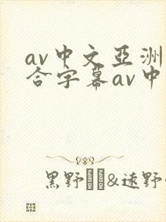 av中文亚洲综合字幕av中文