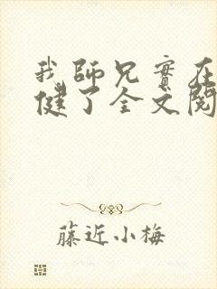 我师兄实在太稳健了全文阅