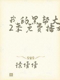 我的黑帮大佬第2季免费播放美剧