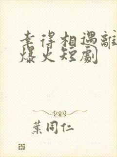 幸得相遇离婚时爆火短剧