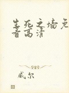 生死之墙免费观看高清