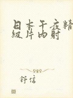 日本午夜精品一级片内射