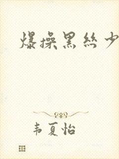 爆操黑丝少妇封面