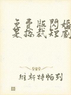 免费版闪婚老公是总裁短剧封面