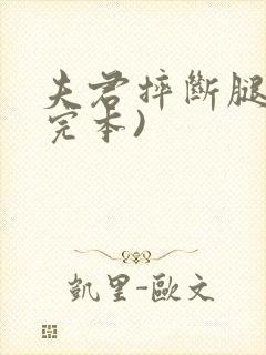 夫君摔断腿后(完本)封面