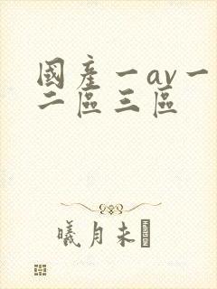 国产一av一区二区三区