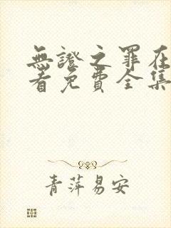 无证之罪在线观看免费全集