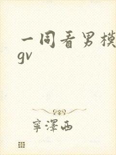 一同看男模写真gv