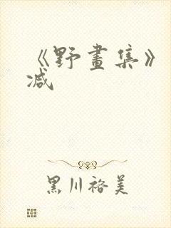 《野画集》未删减