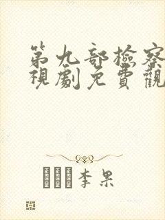 第九部检察官电视剧免费观看全集