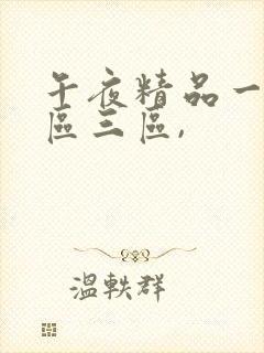 午夜精品一区二区三区,