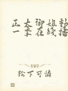 正太御姐动漫第一季在线播放免费观看