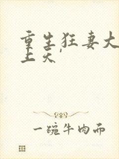 重生狂妻大佬宠上天'