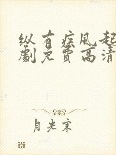 纵有疾风起电视剧免费高清在线观看封面