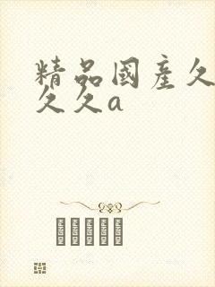 精品国产久久久久久a