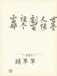 电视剧人世间在哪个电视台播放