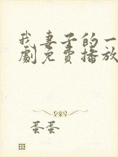 我妻子的一切韩剧免费播放封面