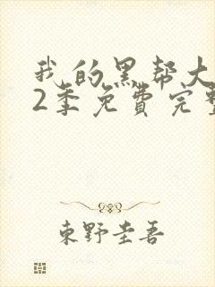 我的黑帮大佬第2季免费完整版